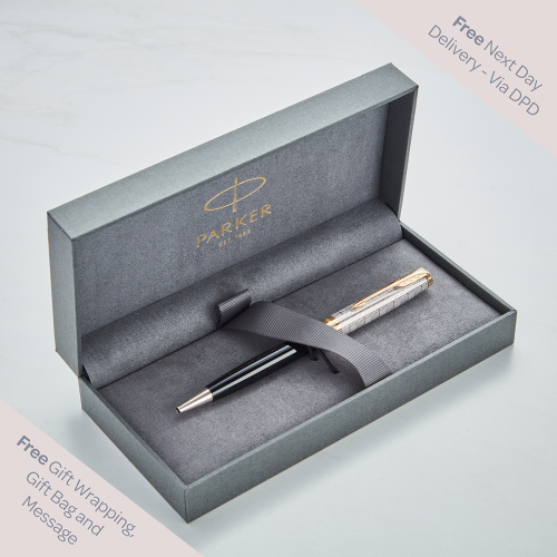 Parker Sonnet Premium Metal & Black Ballpoint Pen