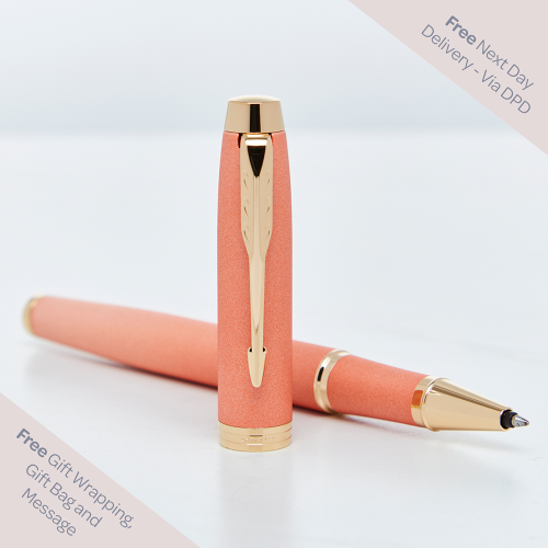 Parker IM Rituals Orange Gold Trim Rollerball Pen