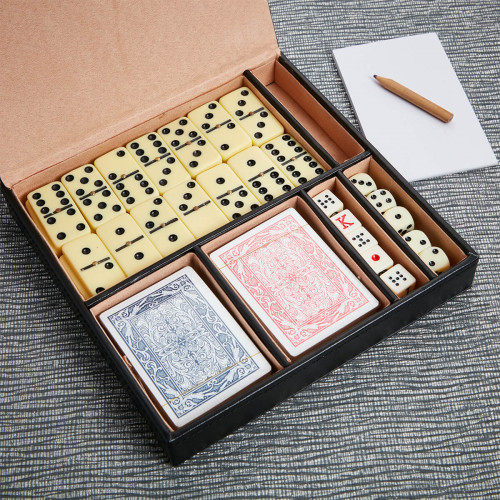 personalised Cards, Dice & Domino Set