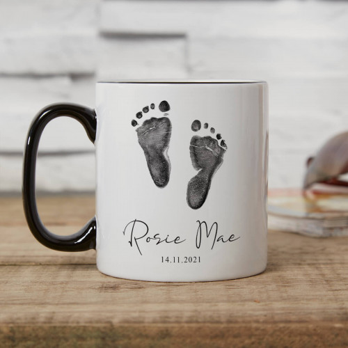 Baby Footprint Two Tone Mug