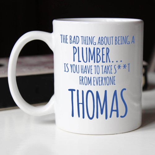 Personalised Bad Plumber Durham Mug