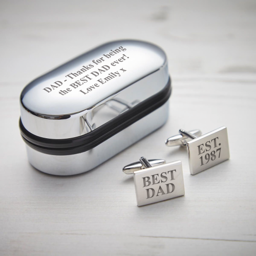 Best Dad Est Cufflinks