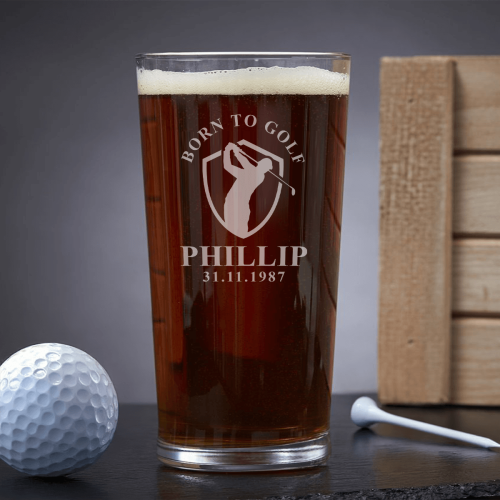 Born To Golf Pint