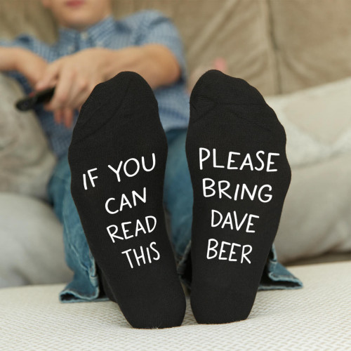 personalised bring me beer socks