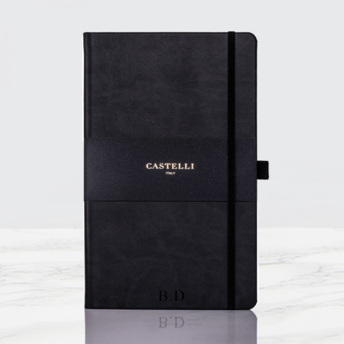 Personalised Black Castelli Notebook