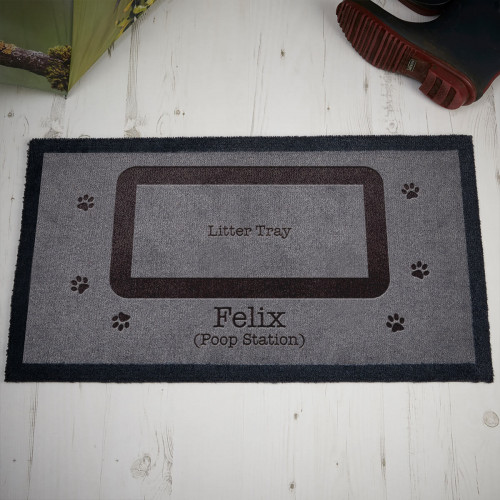 personalised cat doormat