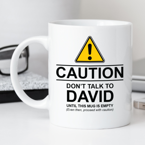 Caution Don’t Talk To Me Durham Mug