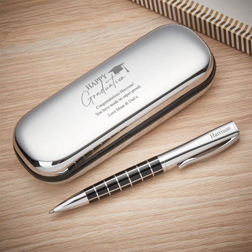 Happy Graduation Check Ball Pen & Case