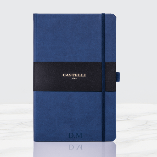 Personalised China Blue Castelli Notebook