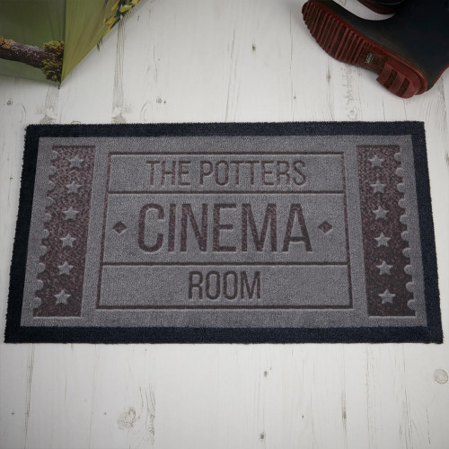 personalised Cinema Room Doormat