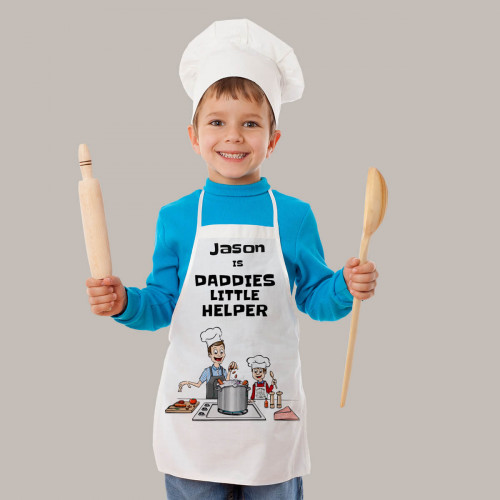 Personalised Daddies Helper Apron