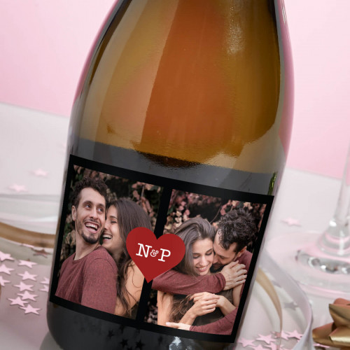 Love Heart Photo Prosecco