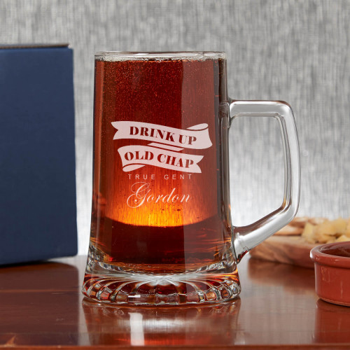 Drink Up Pint Glass Tankard 