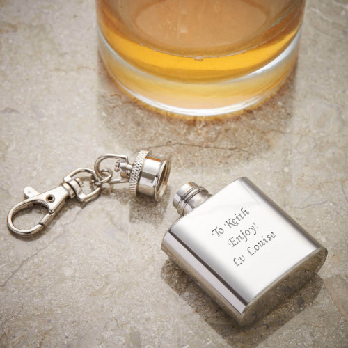 Personalised 1oz Keyring Flask