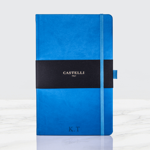 Personalised Blue Castelli Notebook