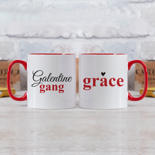 Galentine Gang Double Sided Red Inner Mug