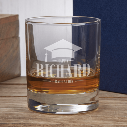Graduation Cap 290ml Bar Line Old Fashioned Whisky Tumbler