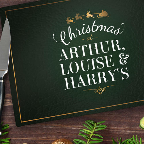 Green Christmas Chopping Board