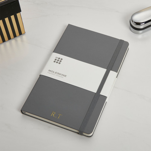 personalised Grey Moleskine Notebook