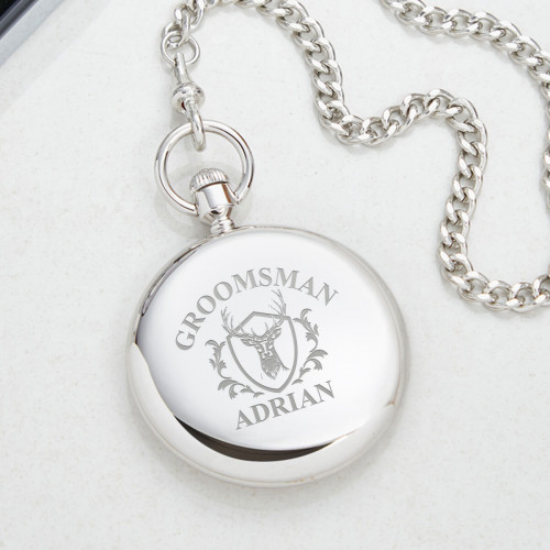 Personalised groomsman pocket watch