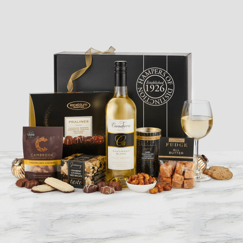 The Celebration Hamper With White Wine