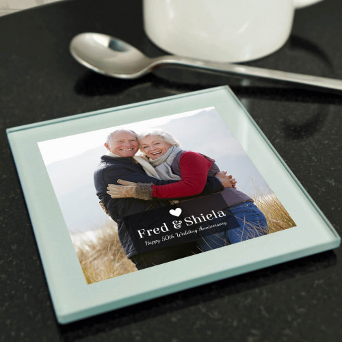 Personalised Glass Photo Coaster