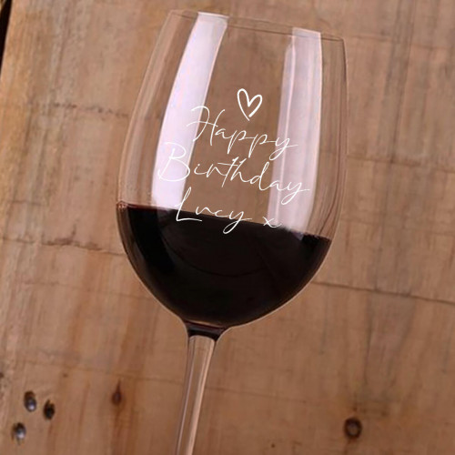 Happy Birthday Personalised Wine Glass