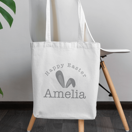 Happy Easter Bunny Ears Tote Bag