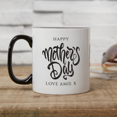 Happy Mothers Day 2 Tone Mug Black Inner Handle
