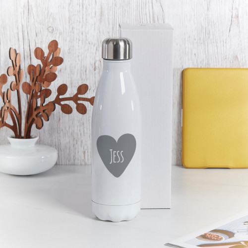 Personalised white water bottle