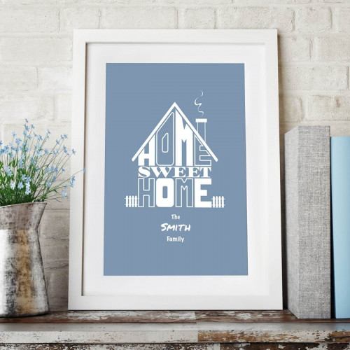 personalised Home Sweet Home Wall Art 