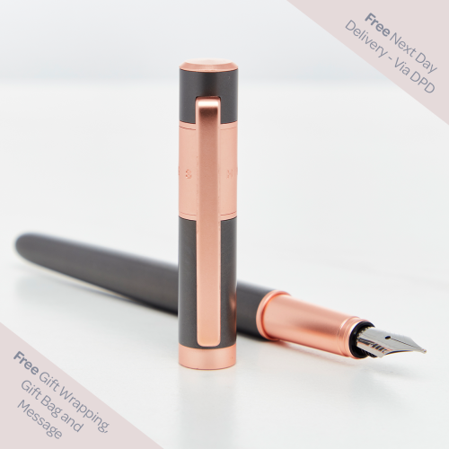 Hugo Boss Ribbon Matt Gun Fountain Pen