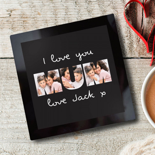 Personalised Photo Glass Coaster