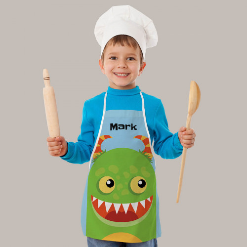Personalised Green Monster Apron