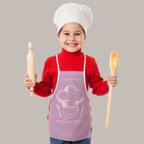 Personalised Kids Chef Pink Apron