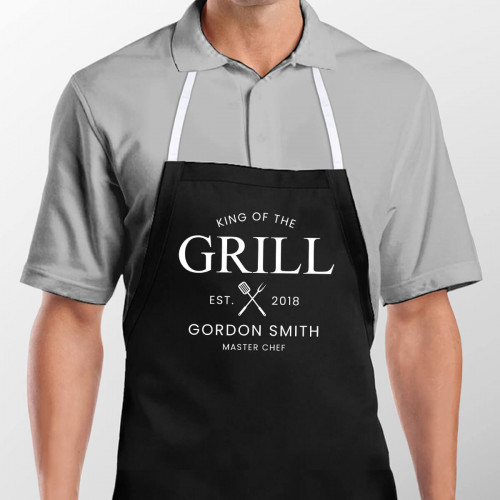 personalised King of the Grill Apron