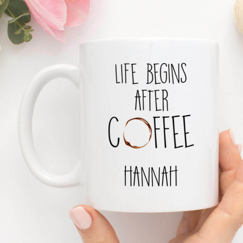Personalised Life After Coffee Mug Durham