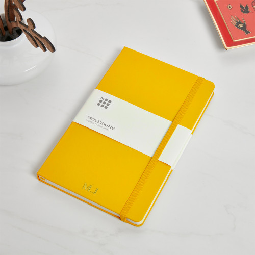 Personalised Yellow Moleskine Notebook
