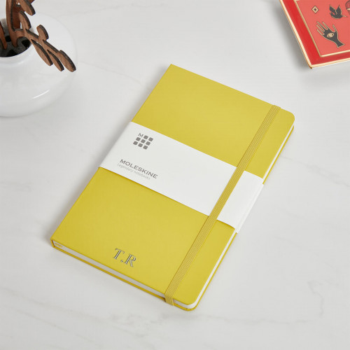 personalised Yellow Moleskine Notebook