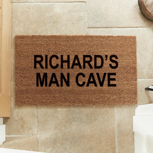 personalised man cave doormat