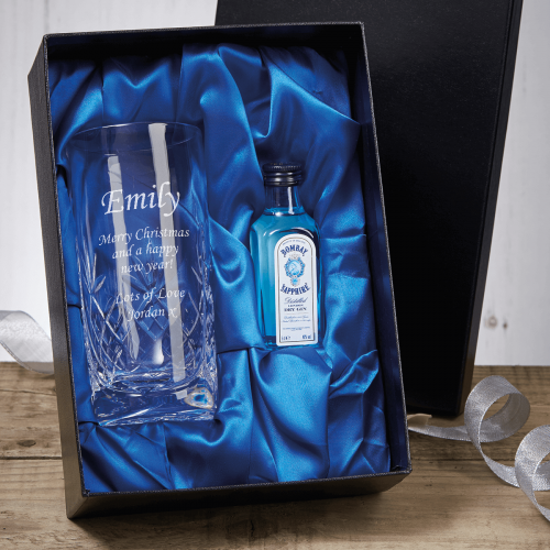 Message Blenheim High Ball Gift Set with 5cl Miniature Bottle of Gin