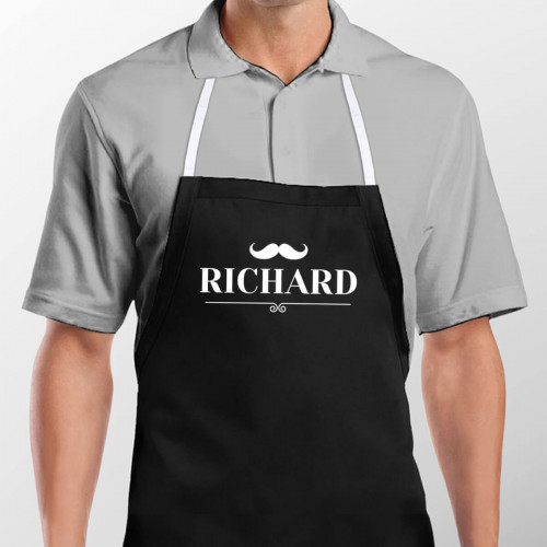 personalised Moustache Apron