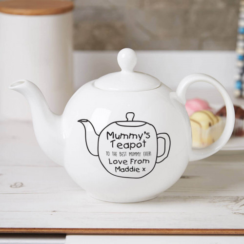 personalised 'Mummy's' Pot Belly Teapot
