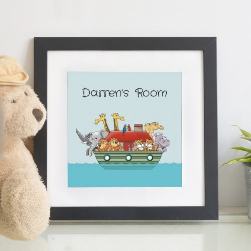 Personalised Noah's Ark Children's Wall Art