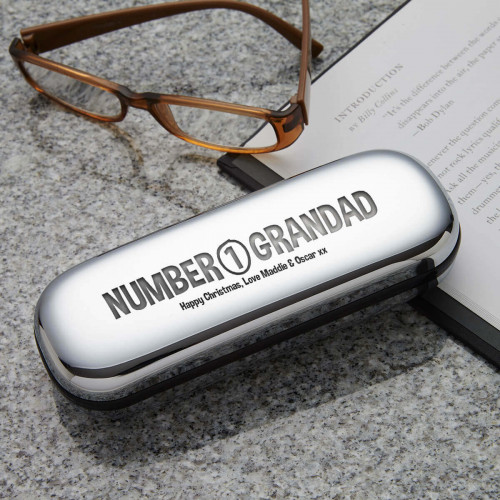 personalised number 1 grandad glasses cases