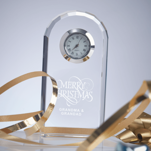 Ornate Merry Christmas Arch Clock