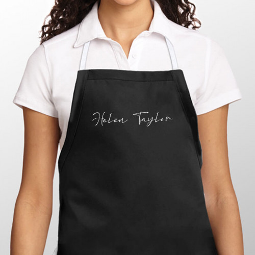 personalised Ornate Name Apron