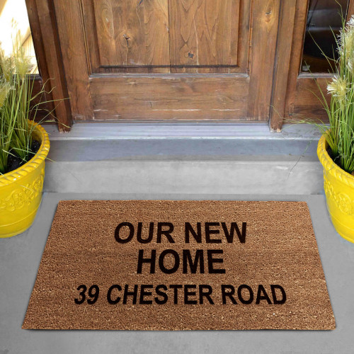 personalised coir mat