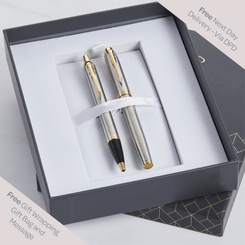 personalised Parker Jotter Duo Pen Gift Set