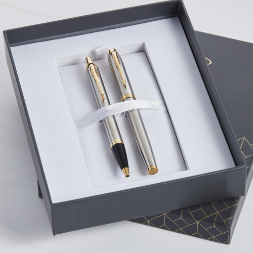 Personalised Engraved Luxury Pen & Rollerball Set Gift Boxed 